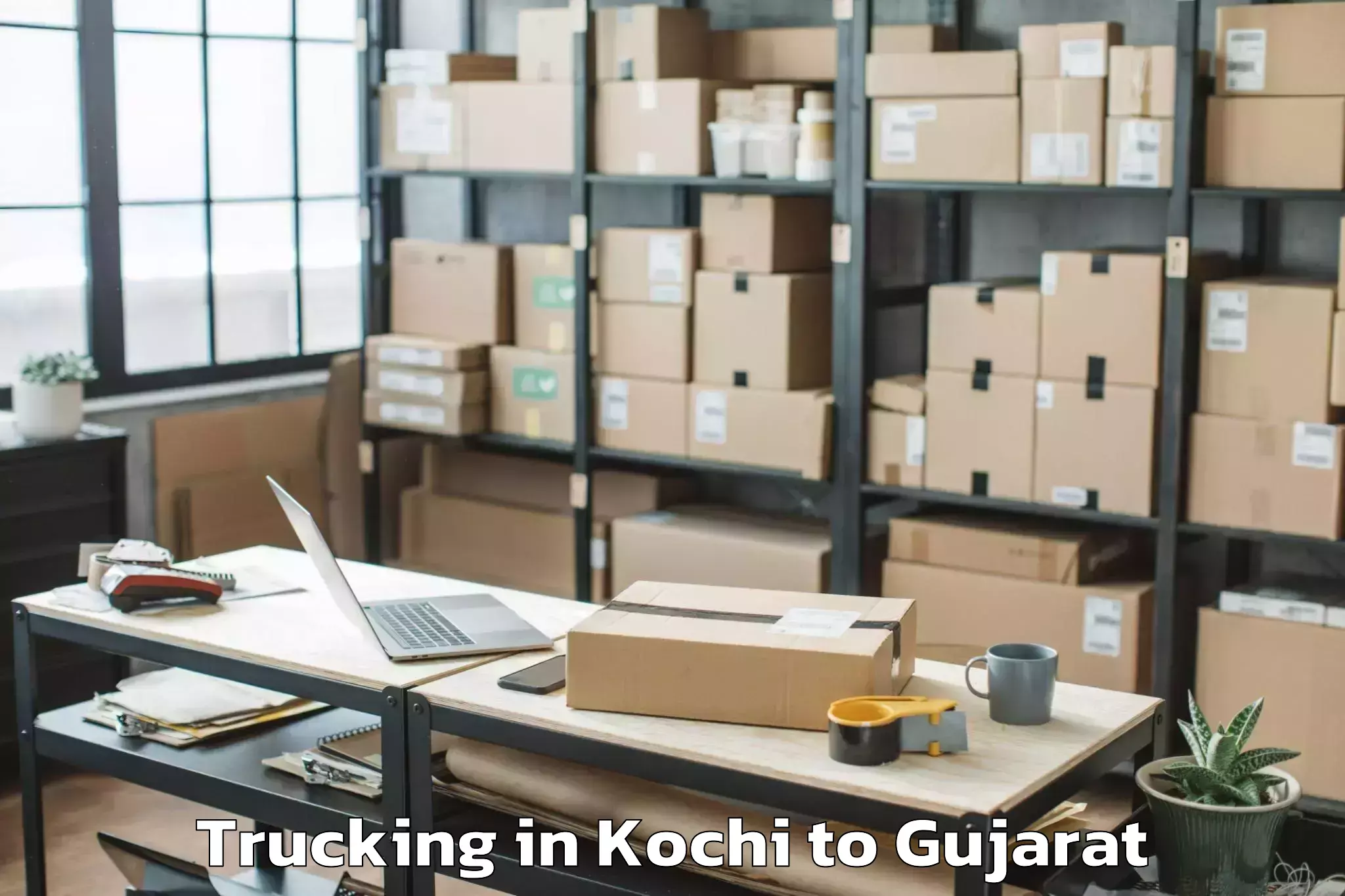 Comprehensive Kochi to Gujarat University Ahmedabad Trucking